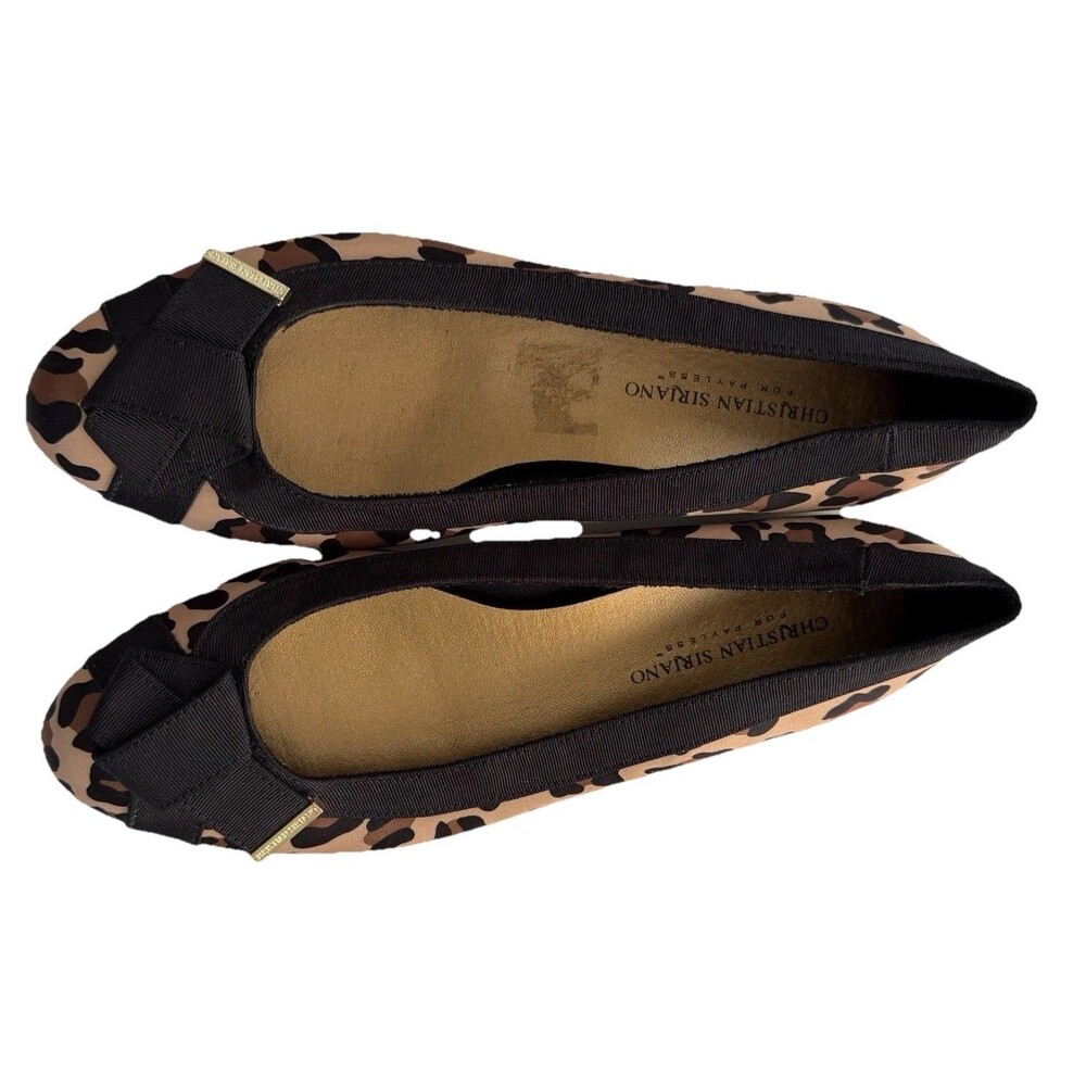 Christian Siriano Women’s Leopard Print Ballet Flats Sz 8 Casual Comfort - Picture 3 of 6